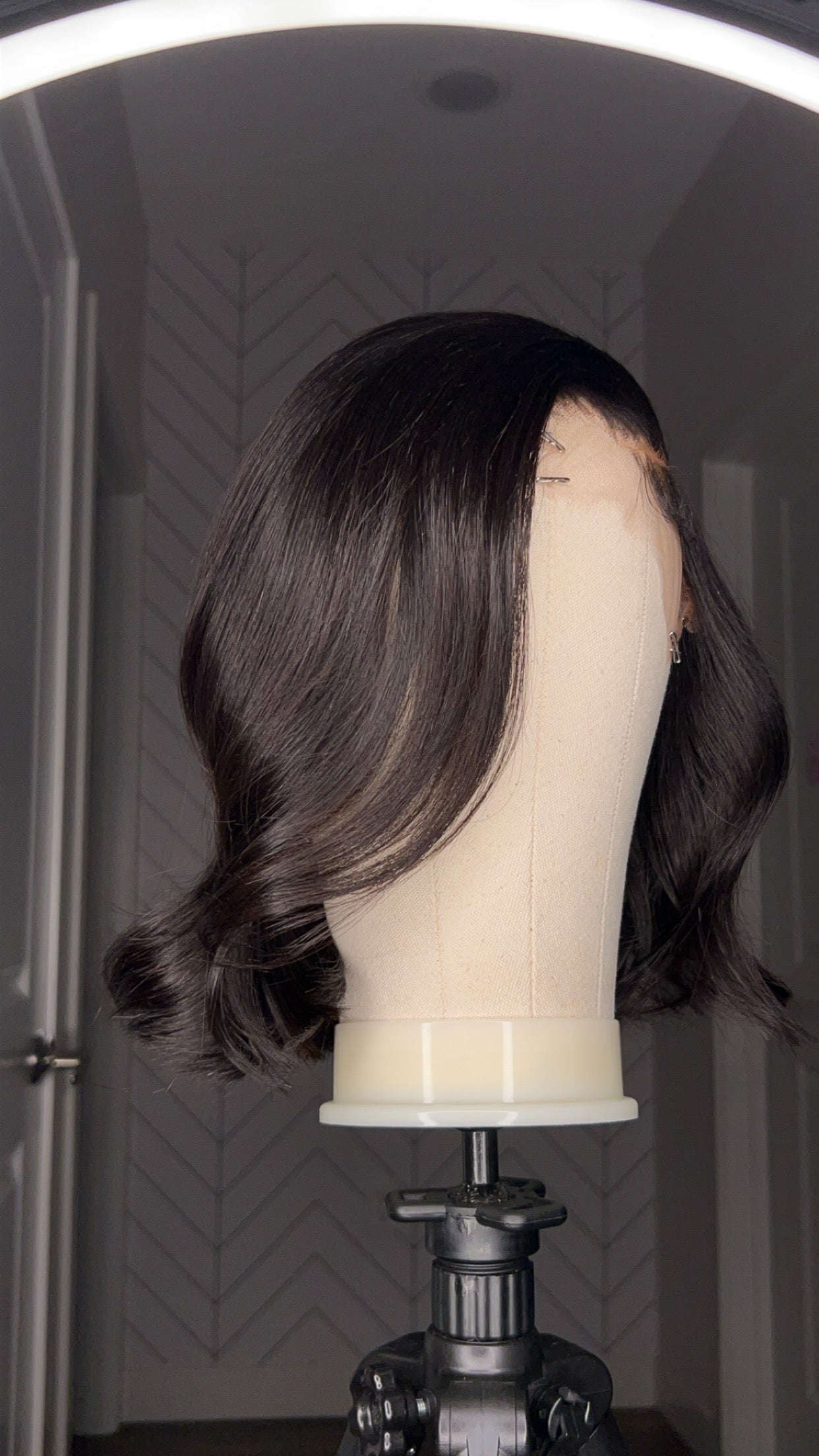 12 inch side part HD Lace Closure Bob wig